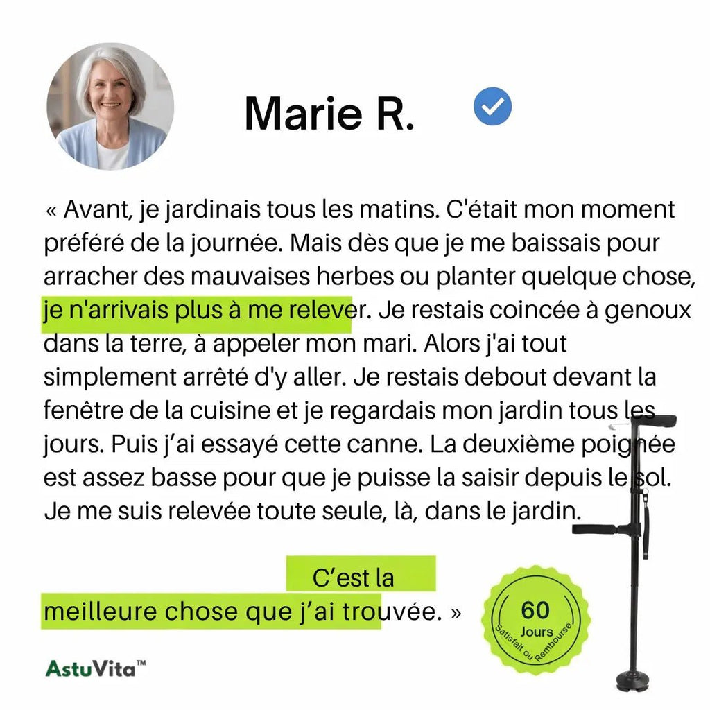 La canne qui aide à vous lever seul et marcher sans peur de tomber - Astuvita