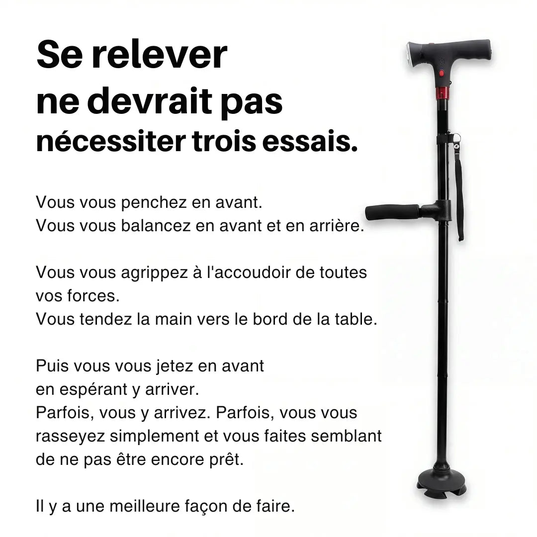 La canne qui aide à vous lever seul et marcher sans peur de tomber - Astuvita
