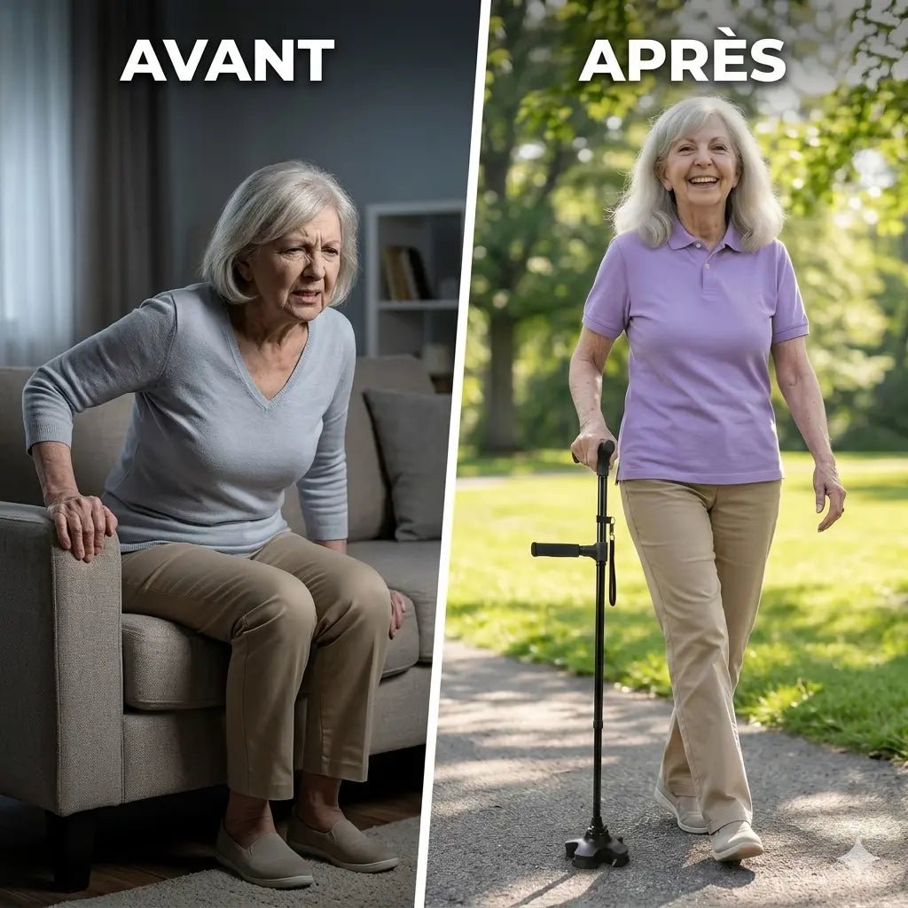 La canne qui aide à vous lever seul et marcher sans peur de tomber - Astuvita